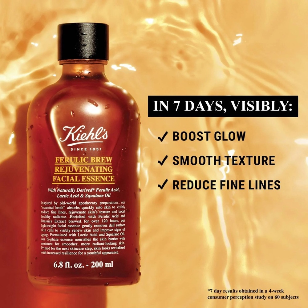 Kiehl's Amber Facial Essence Bottle - Picture 3 of 11